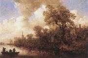 River Scene Jan van Goyen